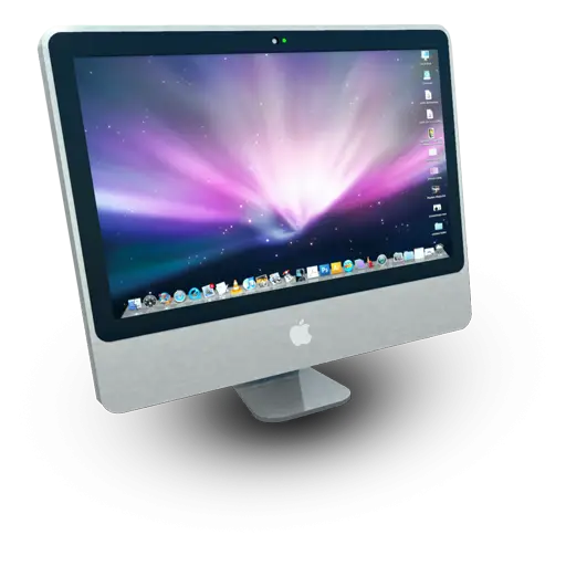 Apple Desktop Computer with Vibrant Display