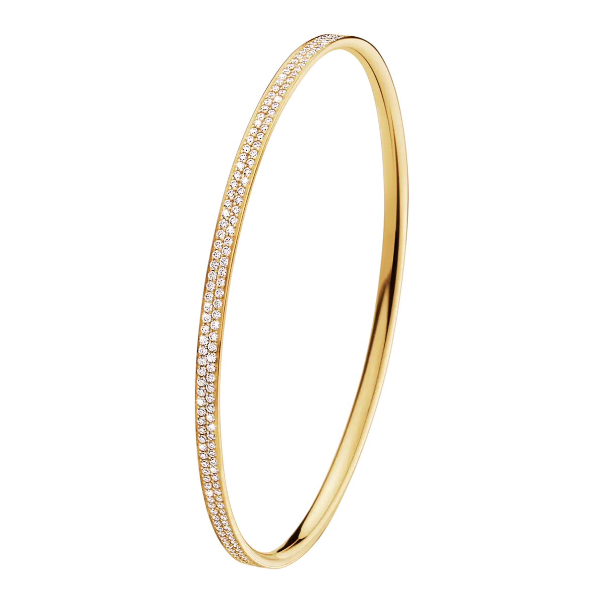 Golden Bracelet With Diamond Accents