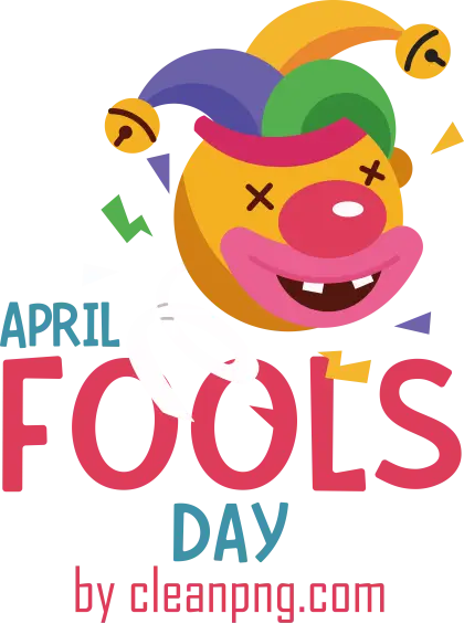 April Fools&#039; Day Clown Graphic Design
