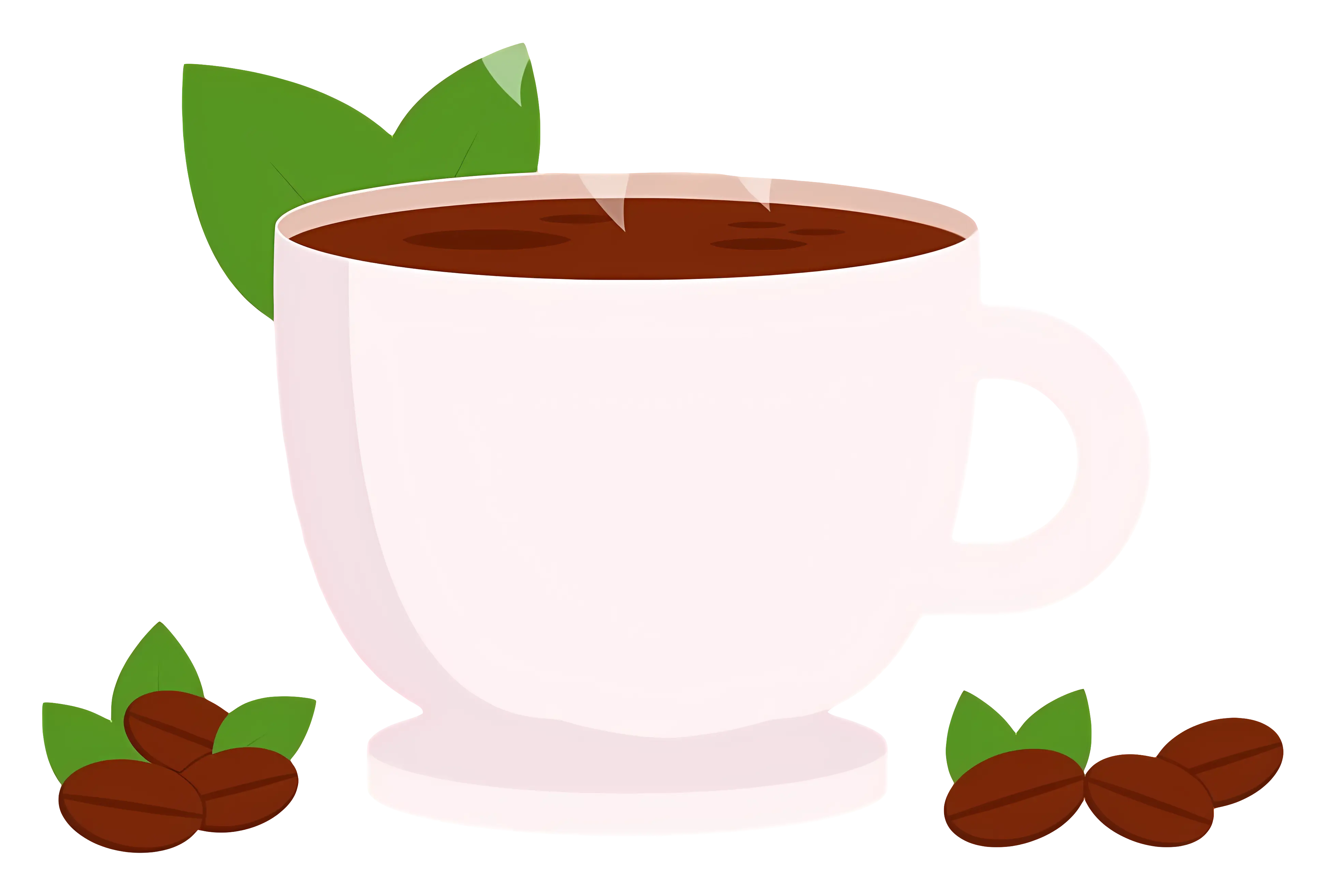 Coffee Cup with Coffee Beans