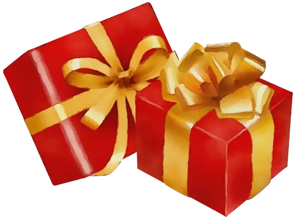 Red Gift Boxes with Golden Ribbon