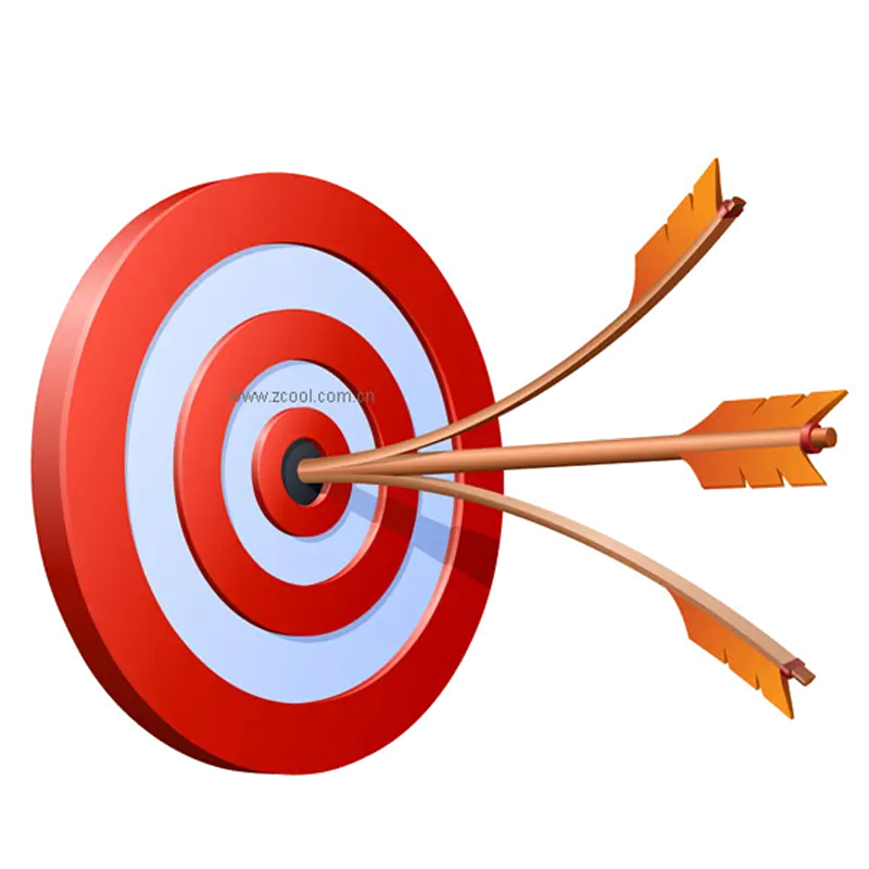 Target Board with Arrows Illustration