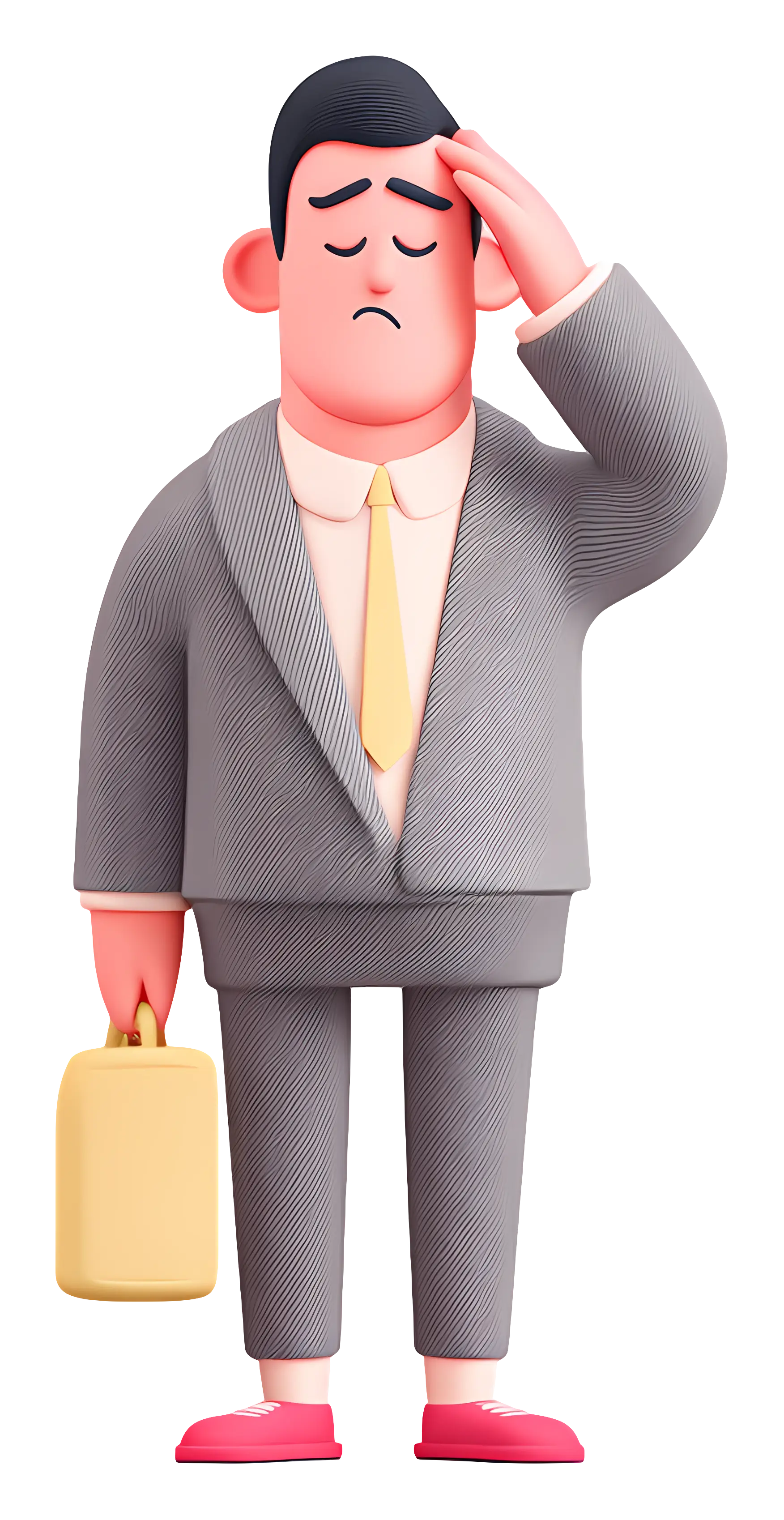 Tired Businessman Cartoon