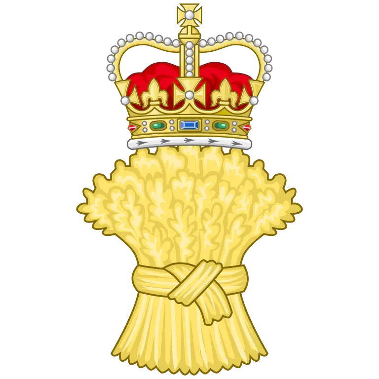 Royal Crown and Wheat Emblem