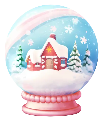 Snow Globe with Cute House