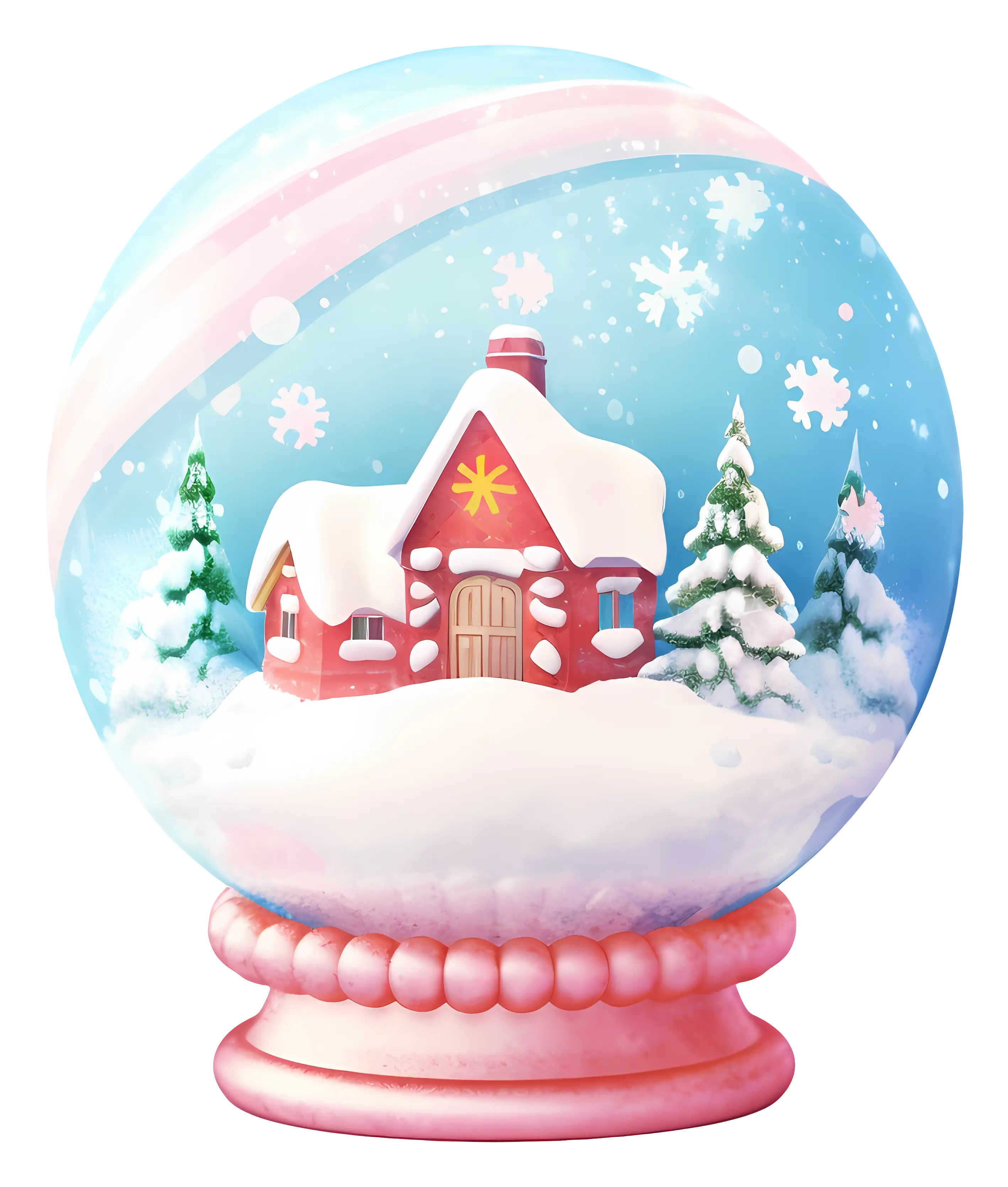 Snow Globe with Cute House