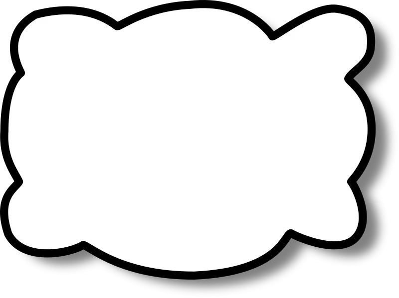 Cartoon Speech Bubble for Messages