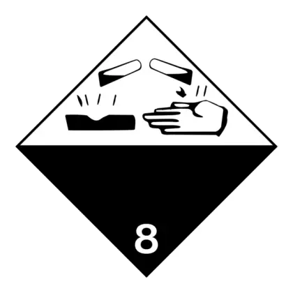 Corrosive Material Hazard Sign