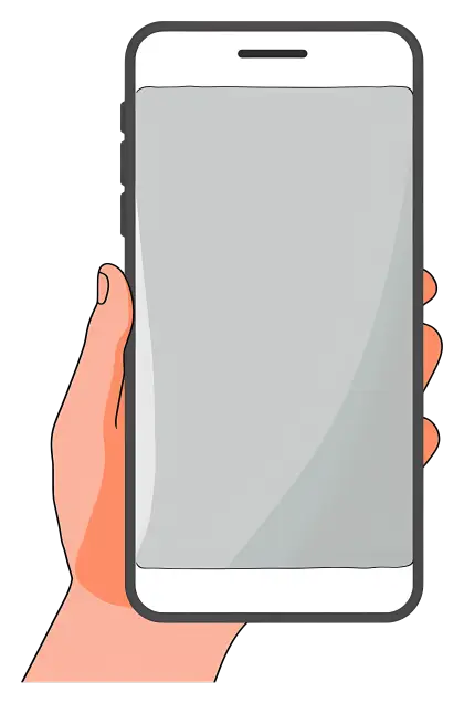 Hand Holding a Smartphone