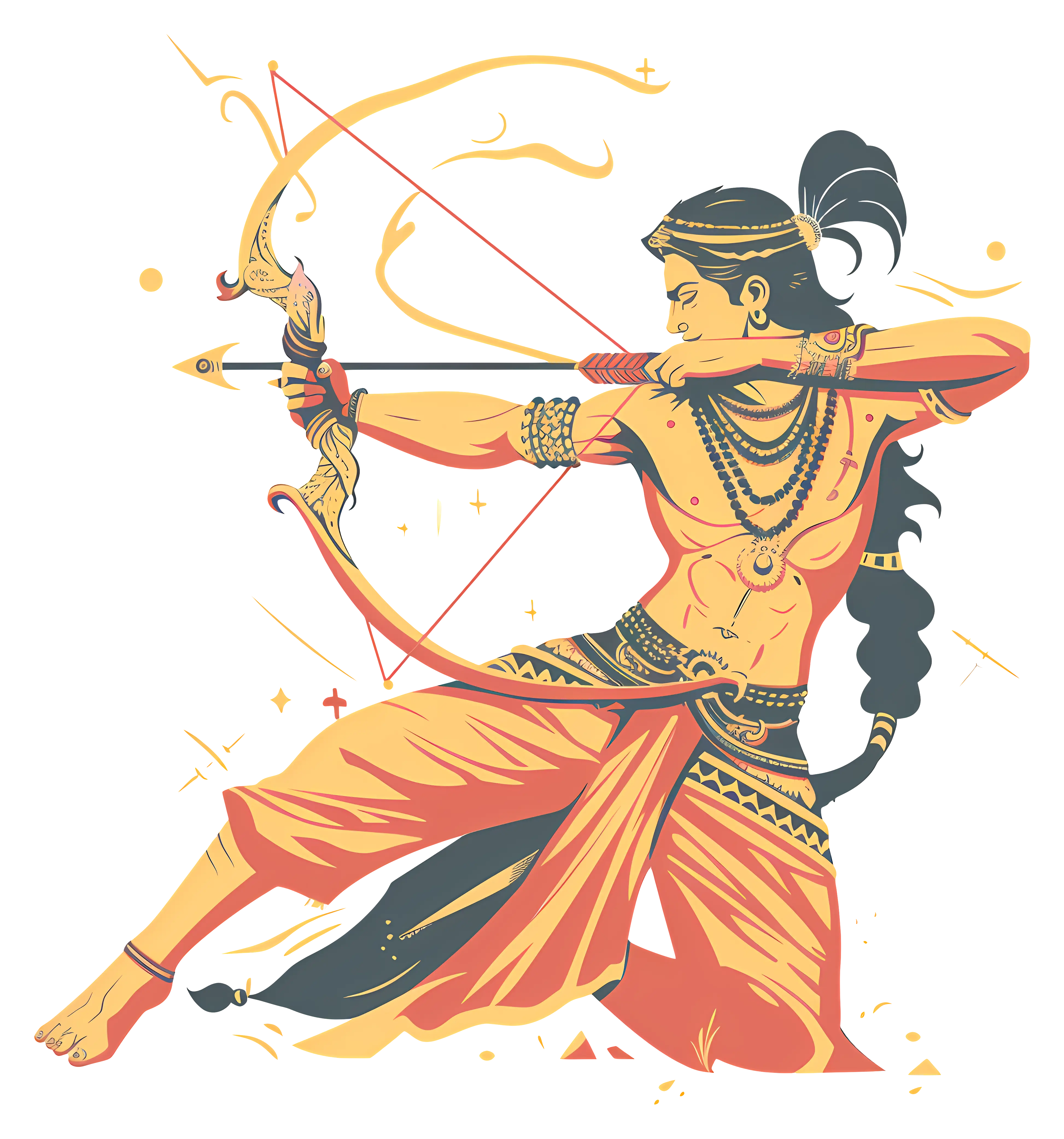 Epic Archer Character Illustration