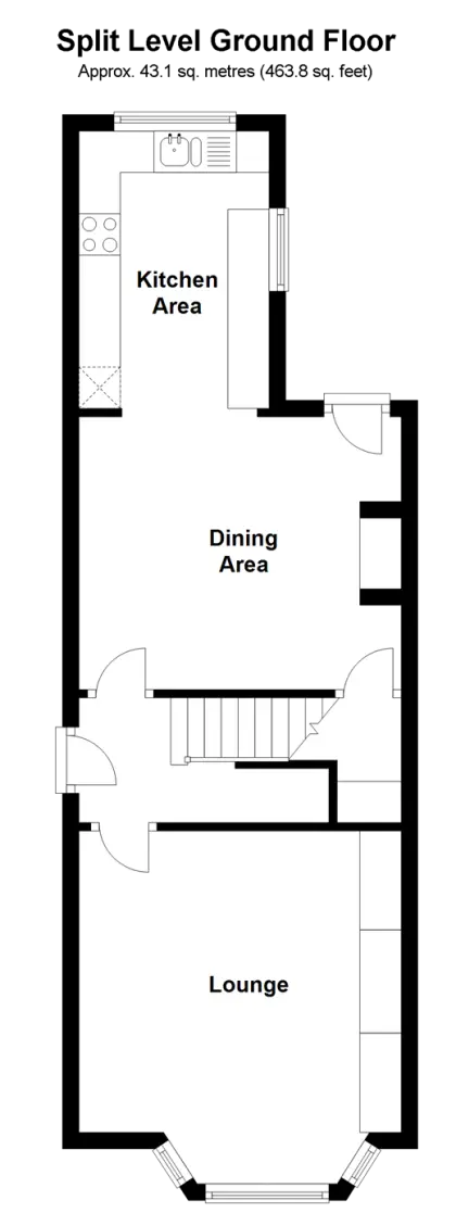 Ground Floor Plan with Room Layout