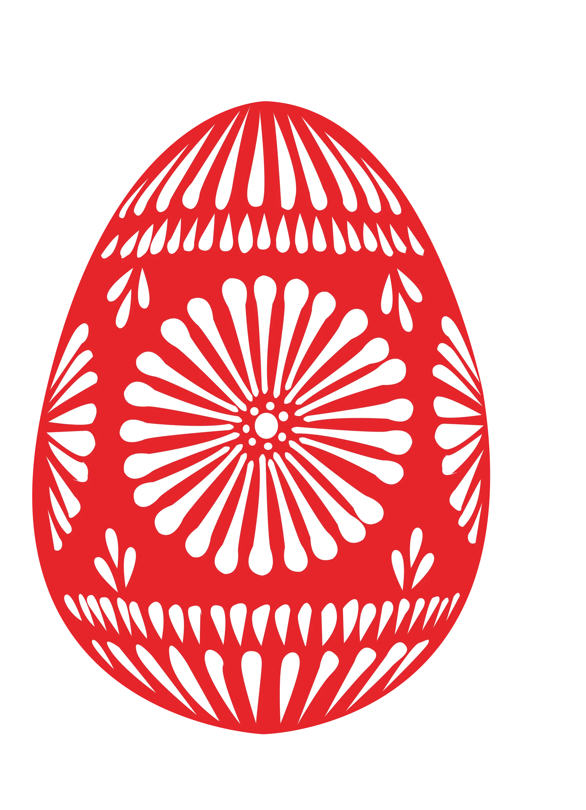 Red Decorative Easter Egg