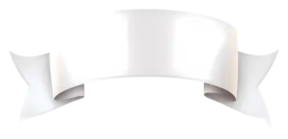 White Ribbon Banner Decoration