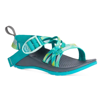 Teal Strap Sandal with Adjustable Straps