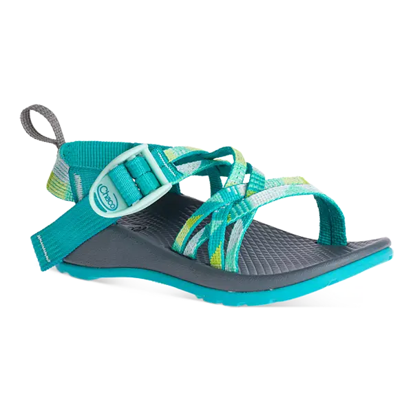 Teal Strap Sandal with Adjustable Straps