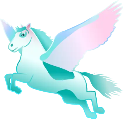 Magical Flying Unicorn with Wings
