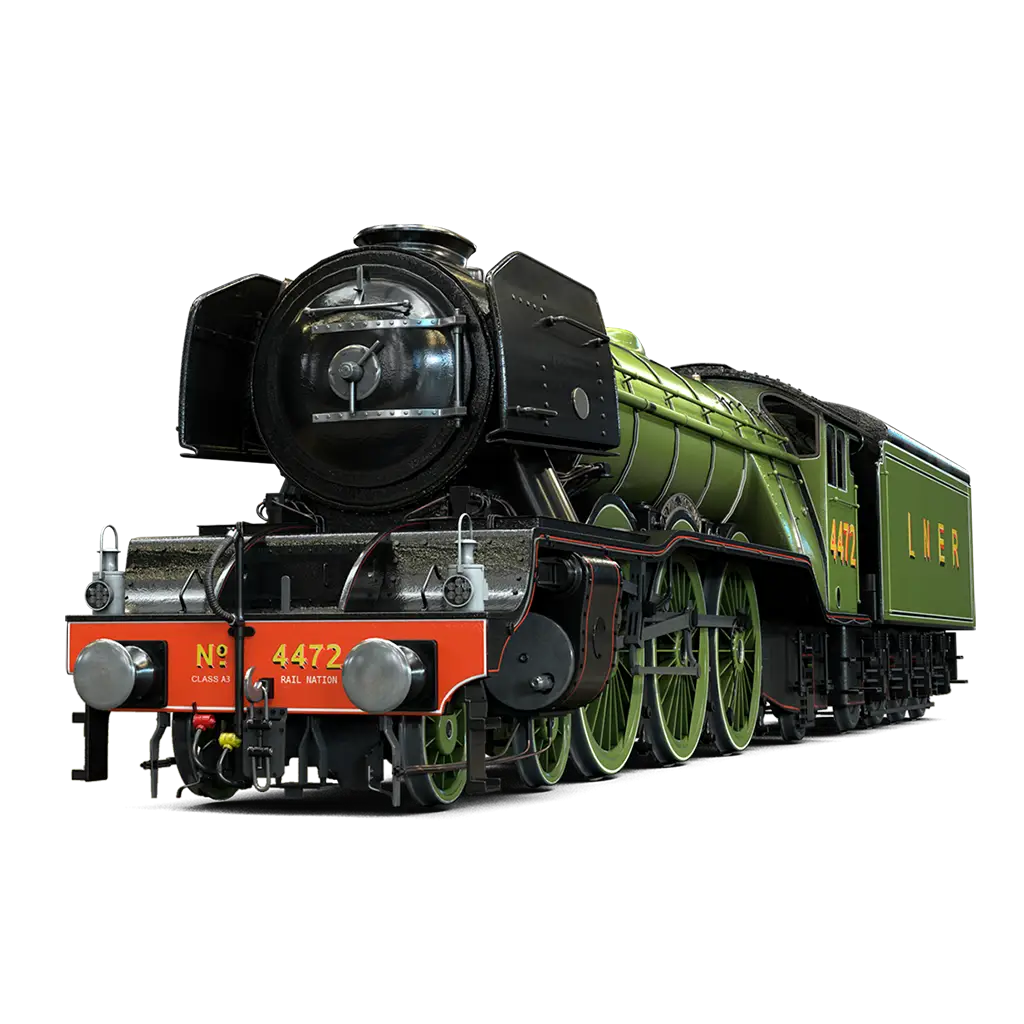 Vintage Steam Locomotive Illustration