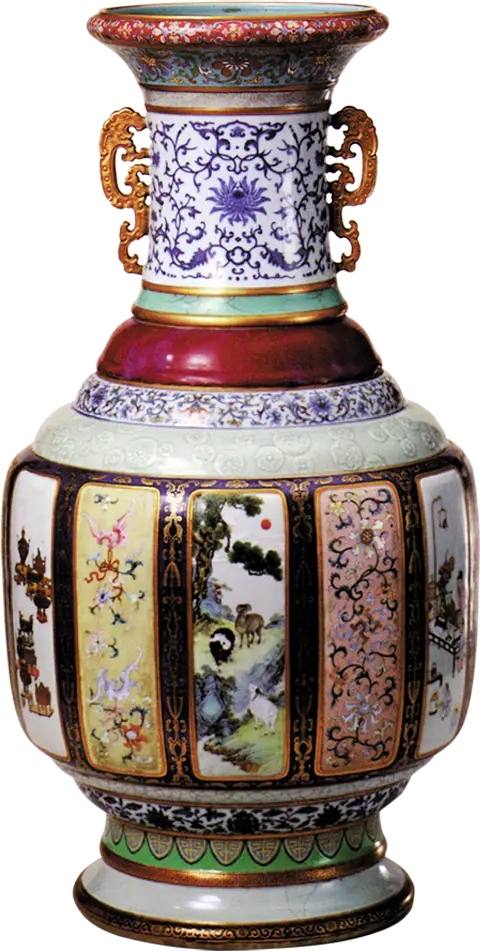Ornamental Vase with Intricate Designs