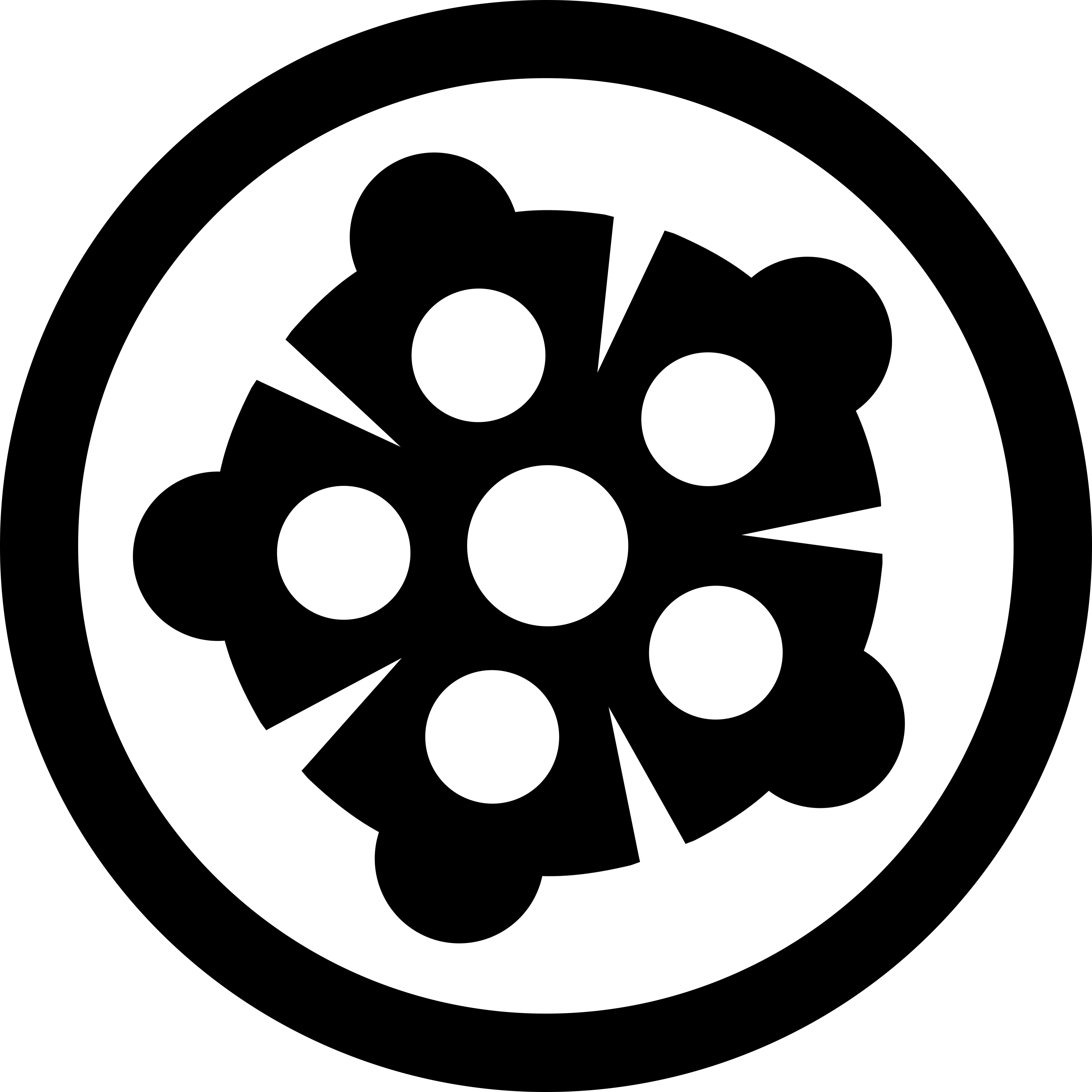 Circular Icon Representing Bullets