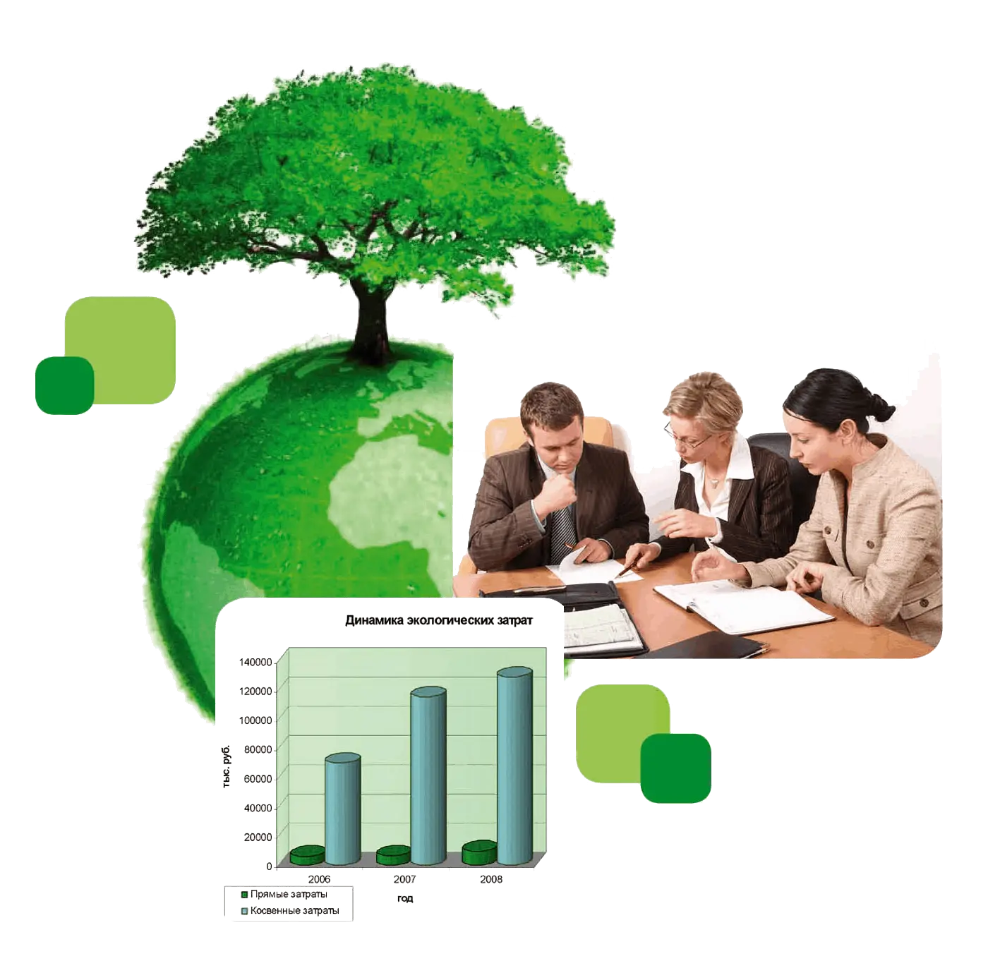 Business Meeting with Environmental Focus
