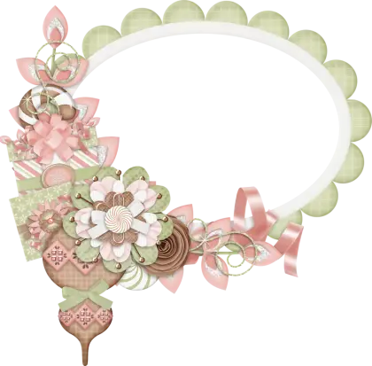 Floral Decorative Border with Vintage Aesthetics