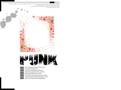 Colorful Punk Poster Design