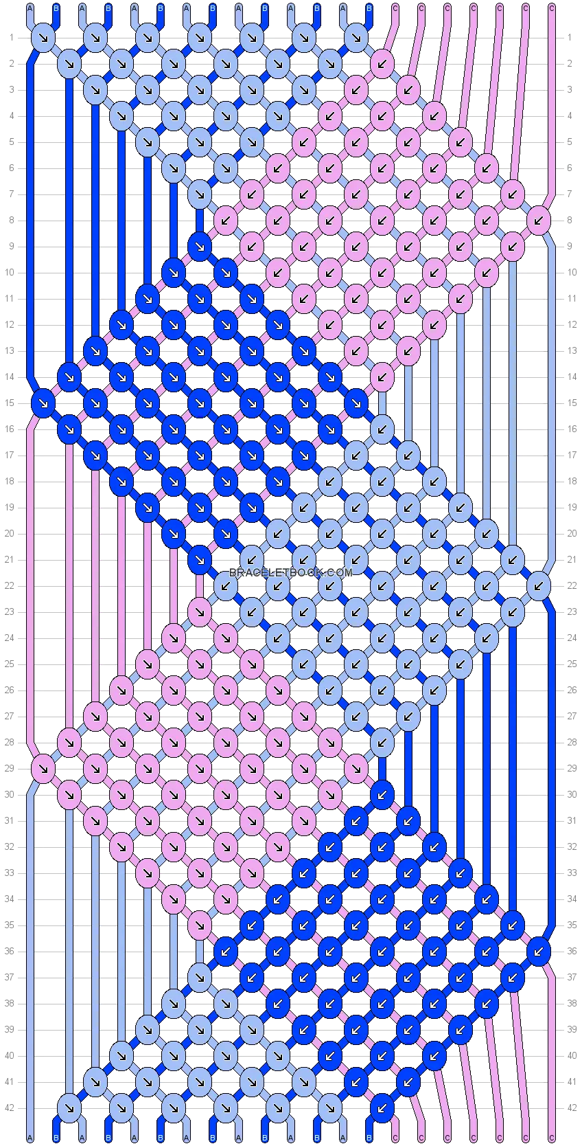 Colorful Bracelet Knot Pattern
