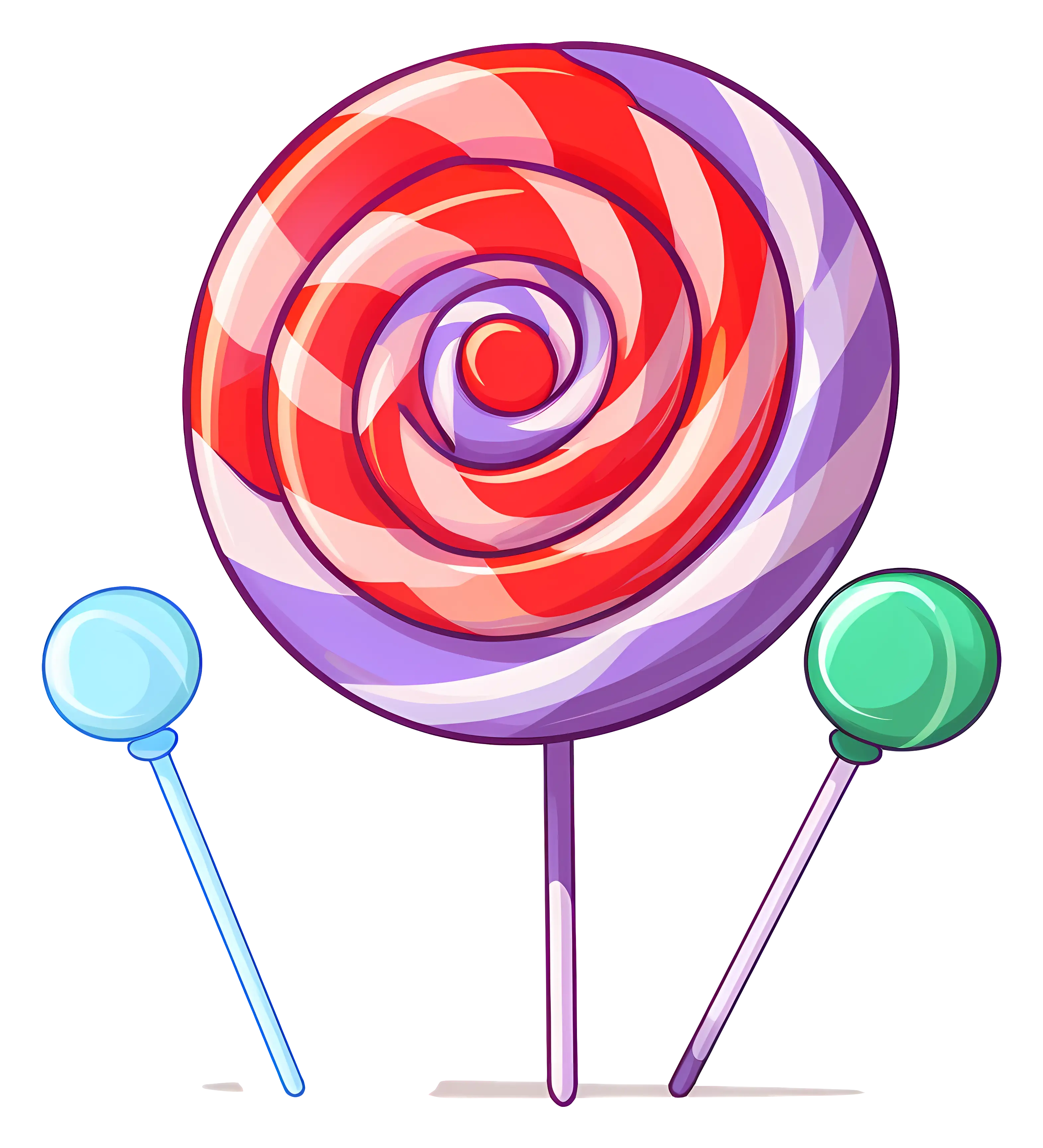 Large Lollipop with Small Candies