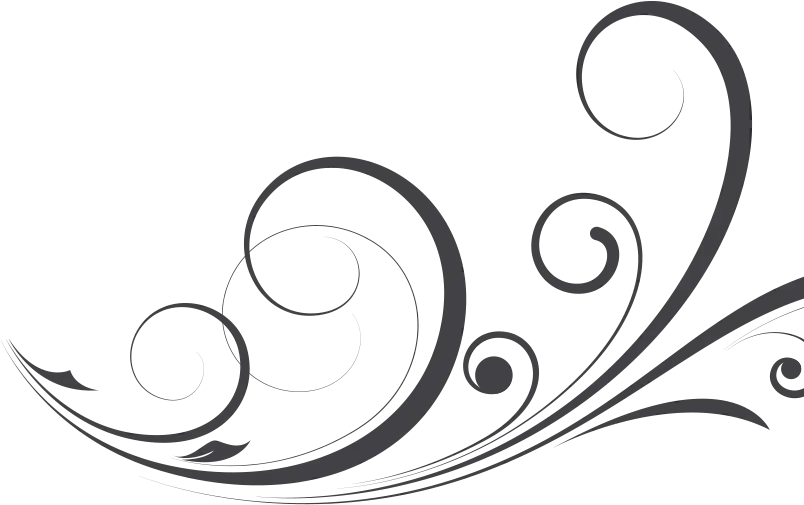 Black Decorative Flourish Swirling Design