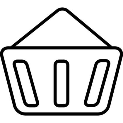 Minimalist Shopping Cart Icon