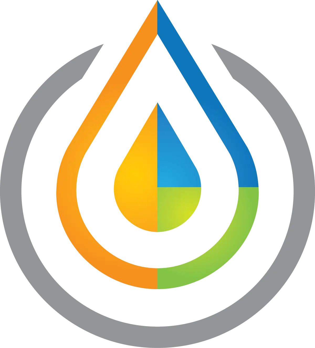 Colorful Water Conservation Logo