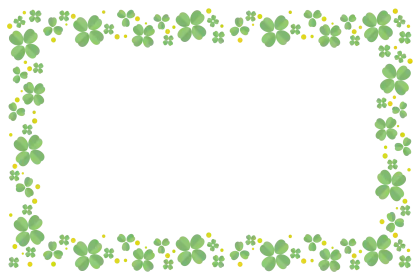 Green Floral Border Decoration