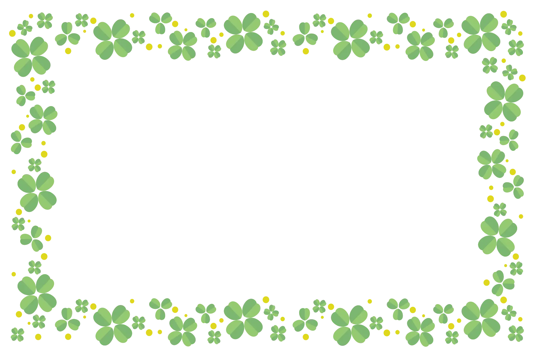 Green Floral Border Decoration