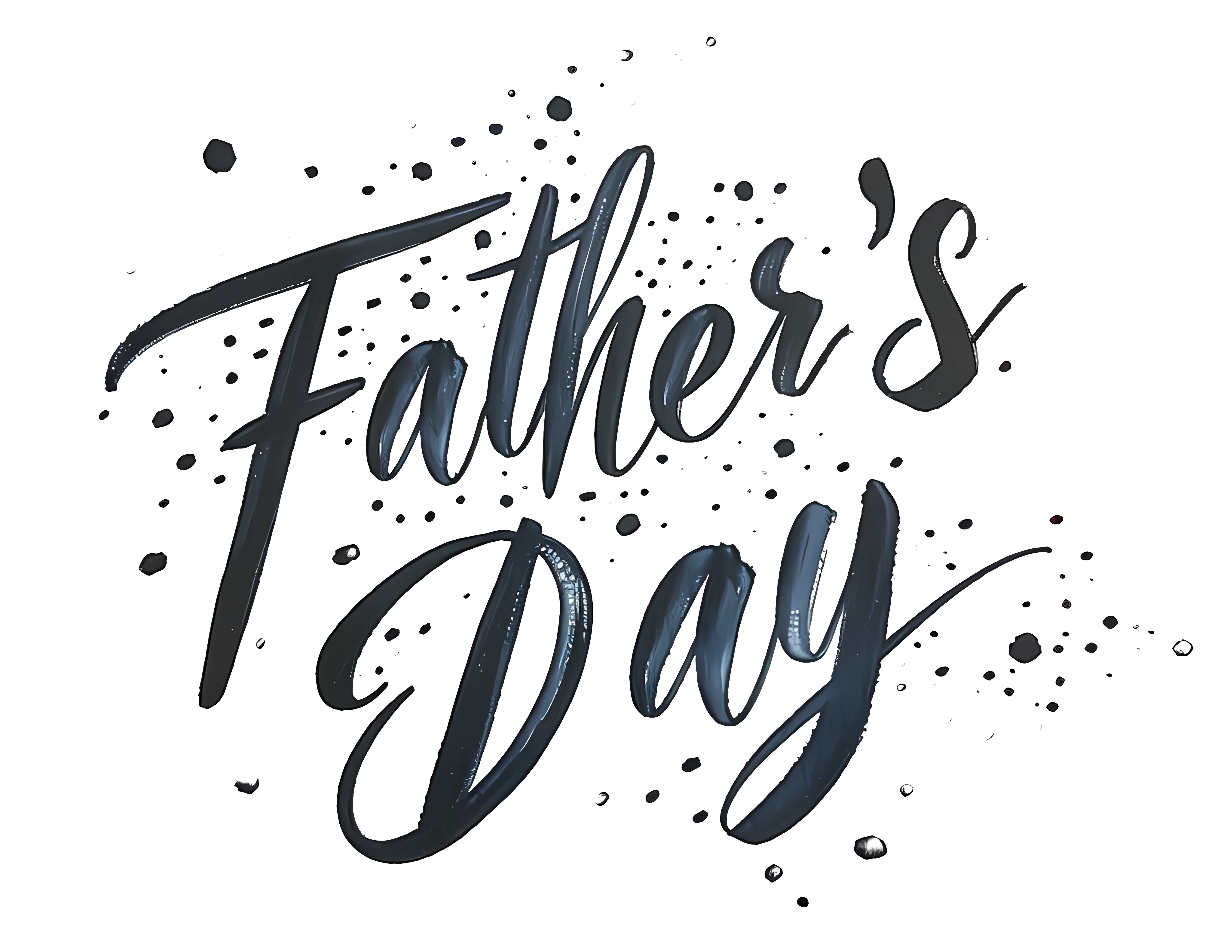 Elegant Handwritten Father's Day Text Design