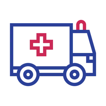 Ambulance Icon Representing Medical Emergency Services