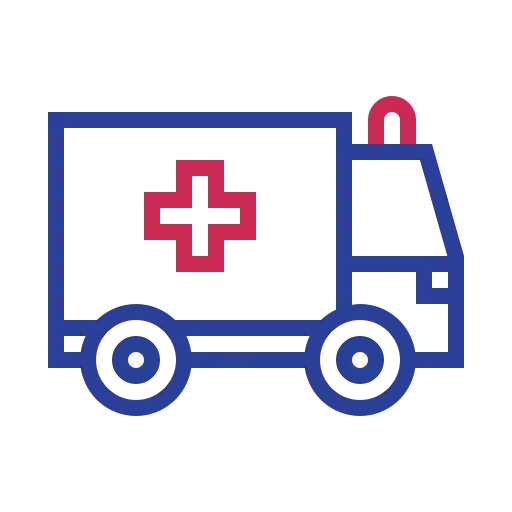 Ambulance Icon Representing Medical Emergency Services