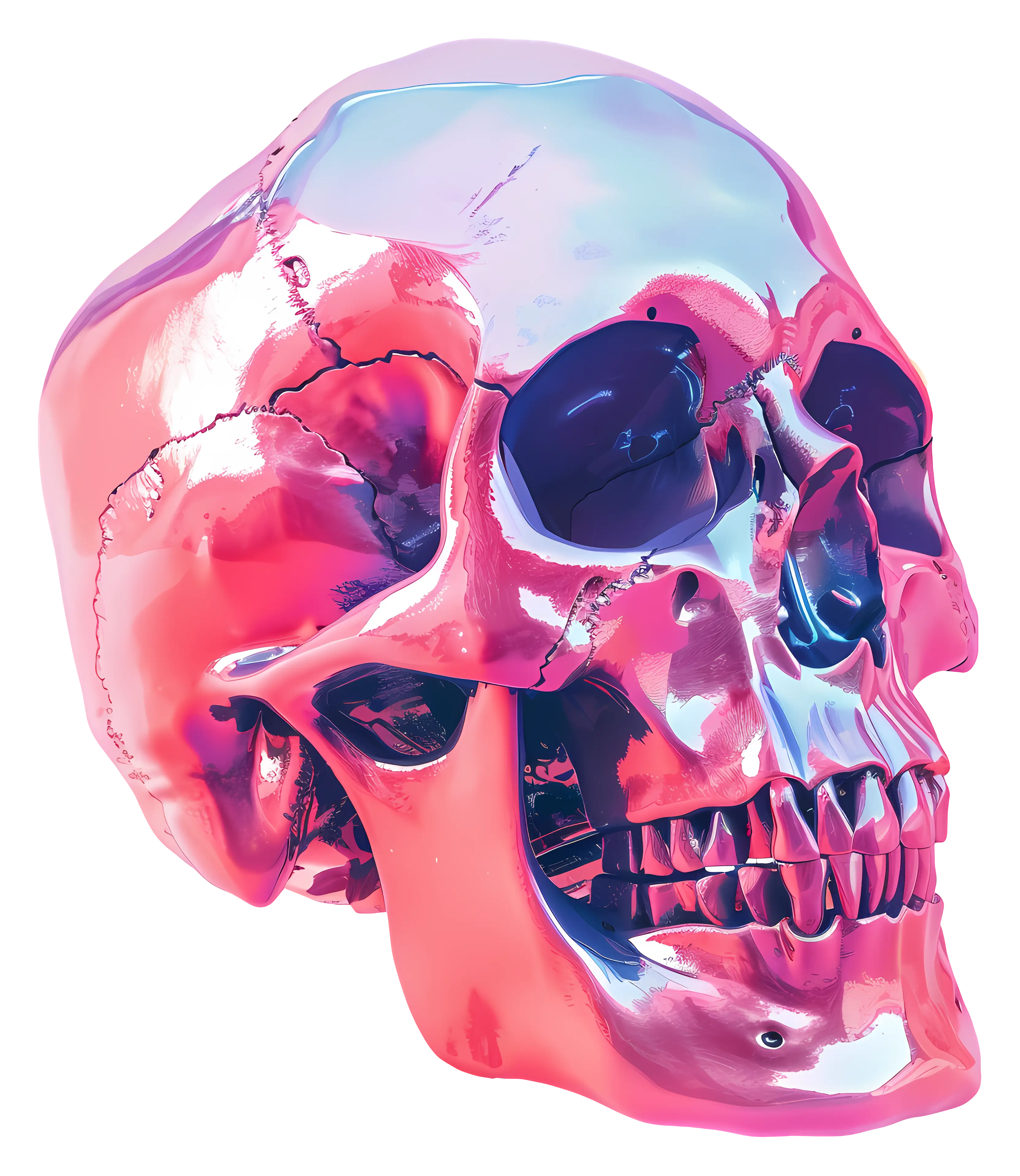 Human Skull Illustration
