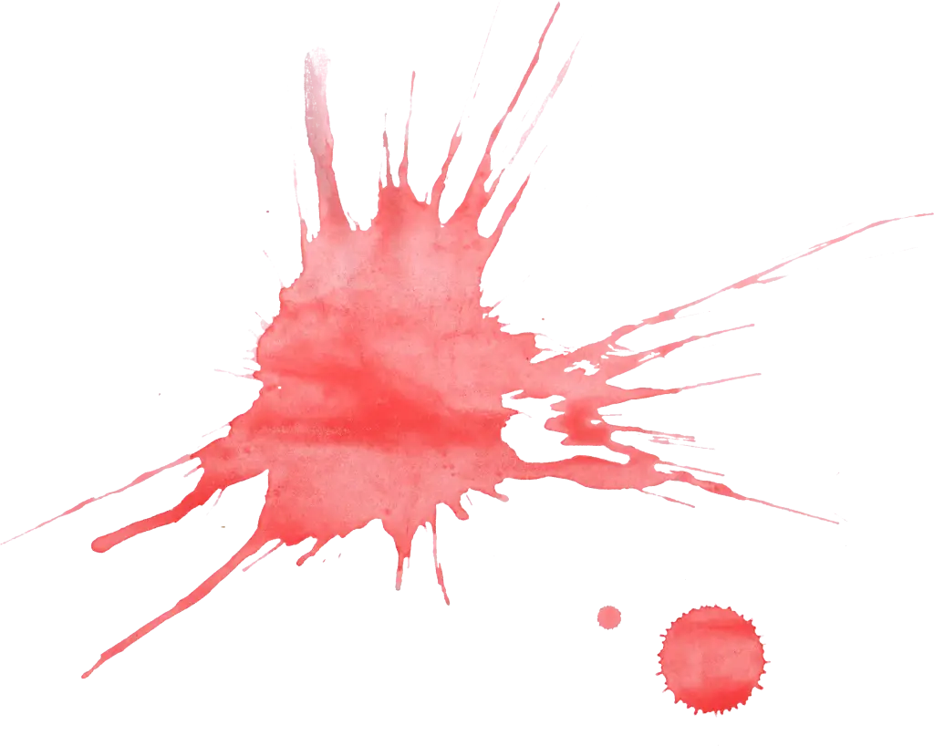 Abstract Red Watercolor Paint Splash