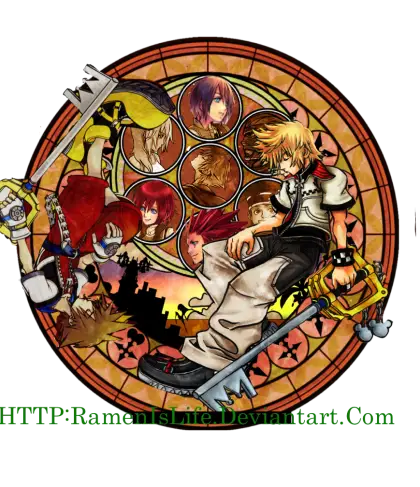 Kingdom Hearts Characters Illustration