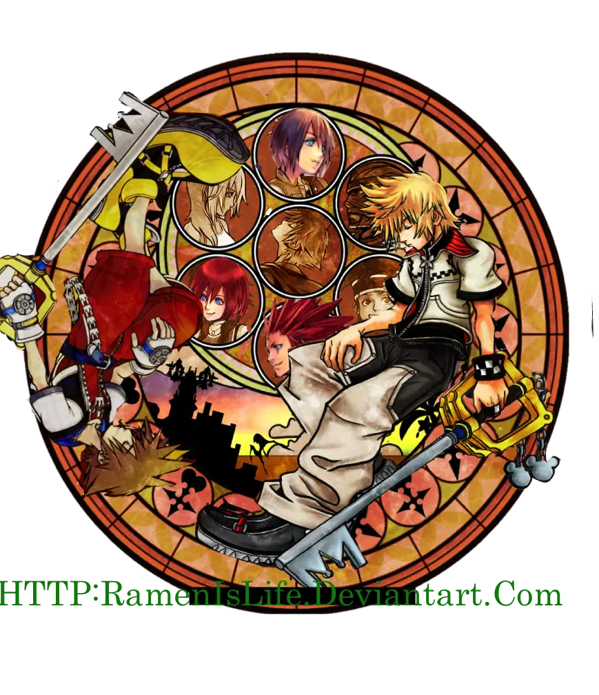 Kingdom Hearts Characters Illustration