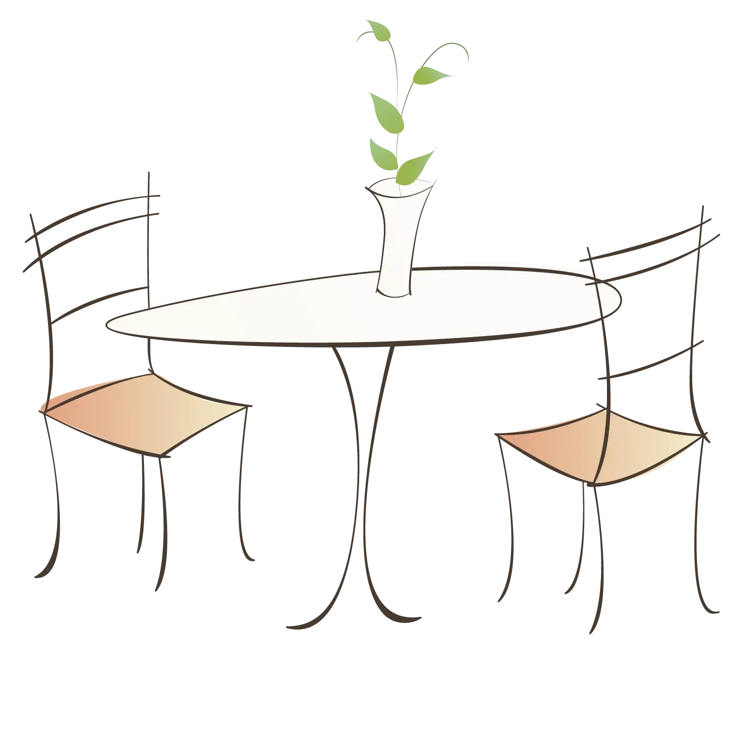 Simple Table and Chairs