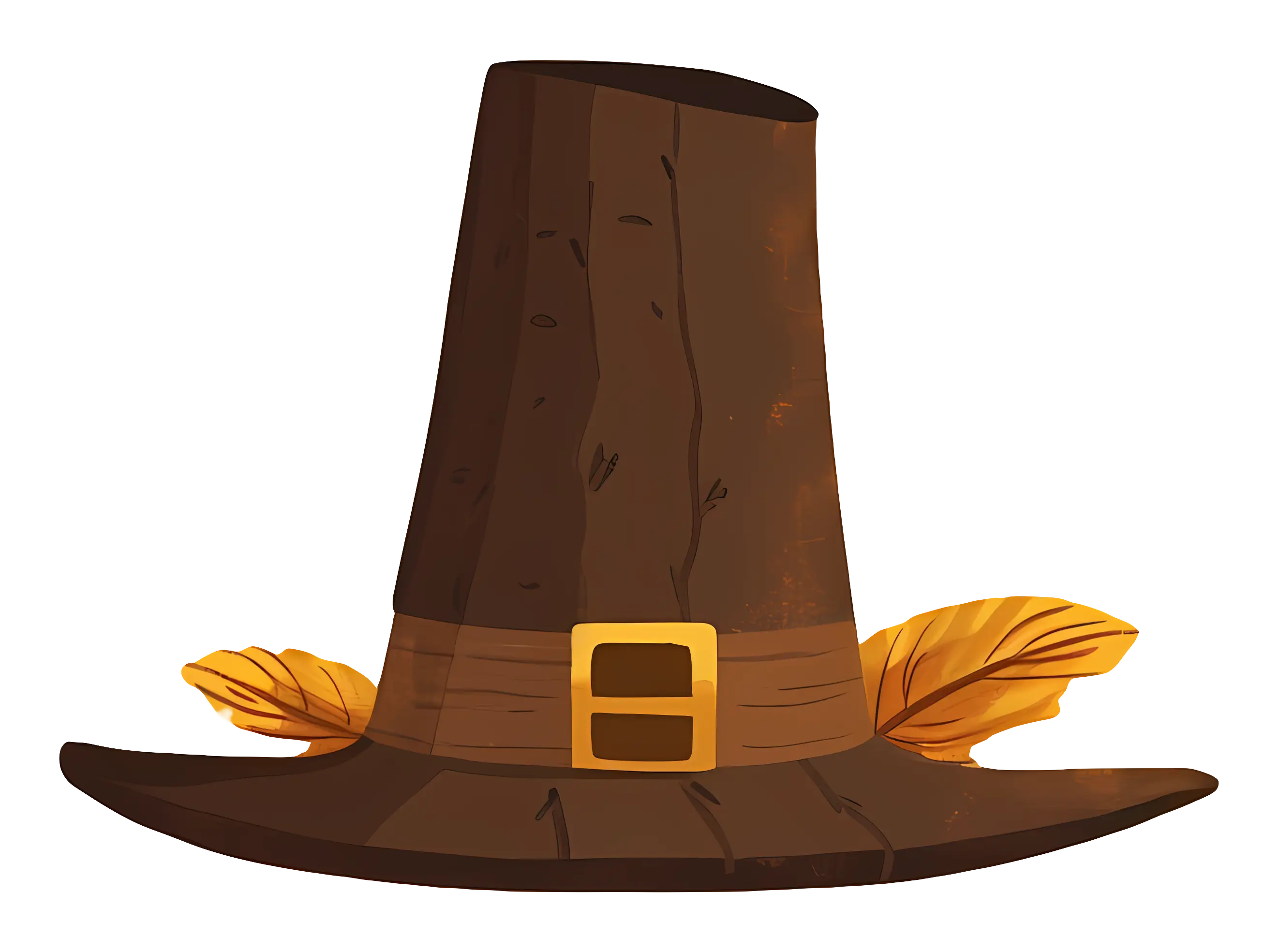 Traditional Pilgrim Hat with Feather Detail
