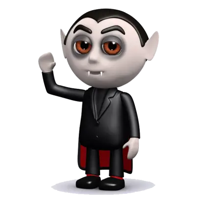 Cute Cartoon Vampire for Halloween