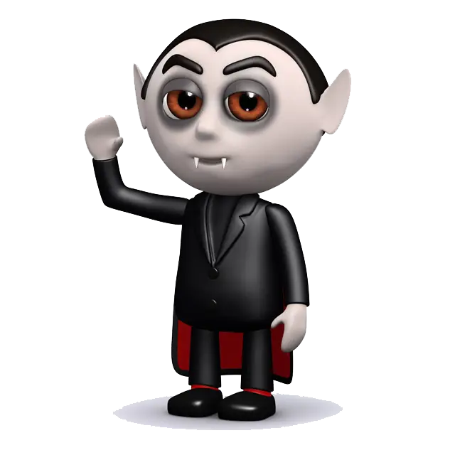 Cute Cartoon Vampire for Halloween