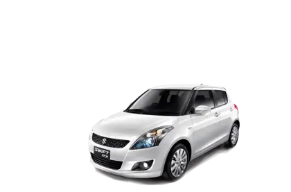 Practical White Compact Car