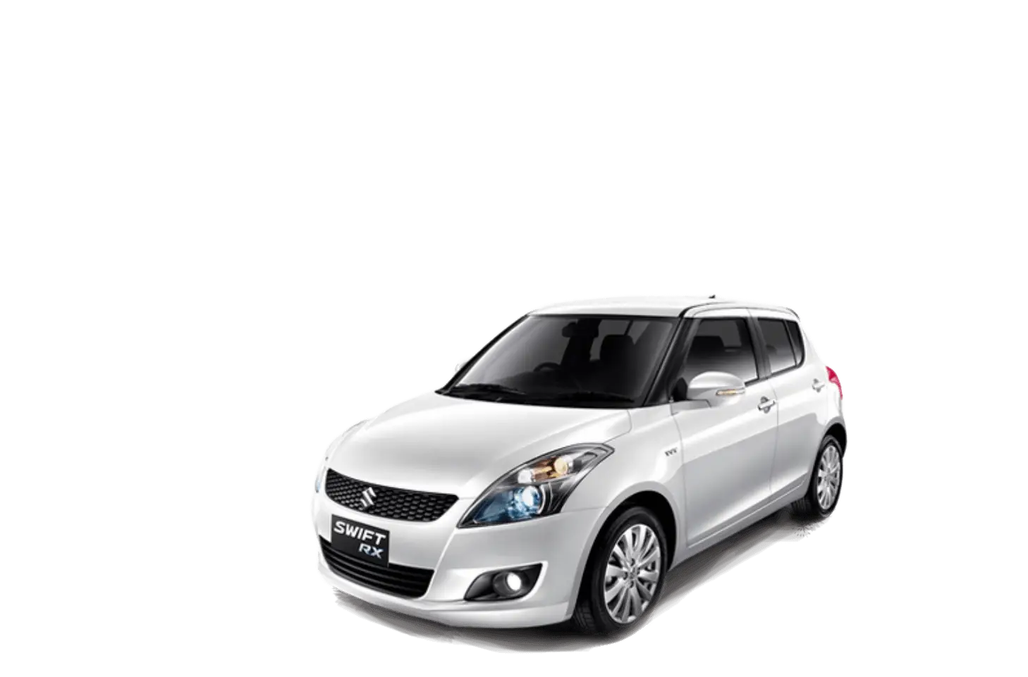Practical White Compact Car