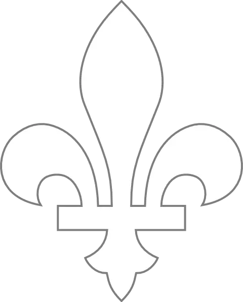 Fleur-de-lis Outline Symbol
