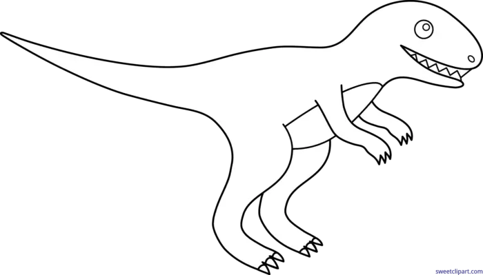 Dinosaur Outline Drawing