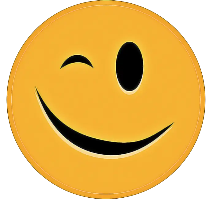 Winking Smiley Emoji Illustration