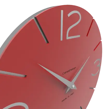 Red Clock Showing Time